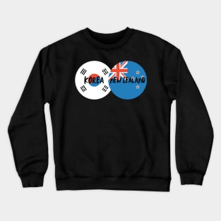 Korean New Zealander - Korea, New Zealand Crewneck Sweatshirt